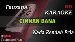 FAUZANA  CINNAN BANA  NADA PRIA   KARAOKE [upl. by Wilona]