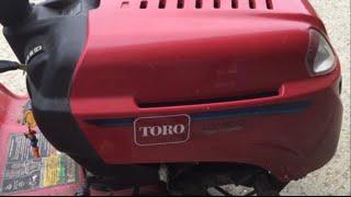 Changing the oil in a Toro LX 500 [upl. by Nohpets]