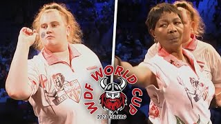 Beau Greaves v Deta Hedman  WDF World Cup 2023 from Esbjerg Denmark Day 5 morning [upl. by Ahsiet515]