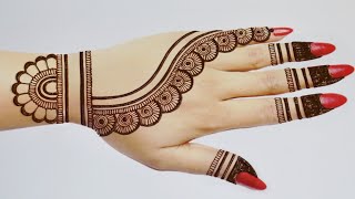 Very Easy Simple mehndi designs Mehandi ka design Mehandi design Mehandi ka designMehndi designs [upl. by Tiraj533]