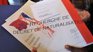 Comment chercher un décret de naturalisation 2020 [upl. by Alexis]