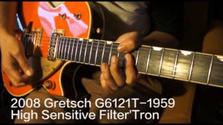 Gretsch Jets Chet atkins filtertron vs Duo Jet Dynasonic [upl. by Eelyab]