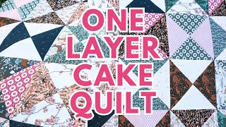 Free Layer Cake Quilt Pattern  No Background Fabric Needed [upl. by Nelyaw]