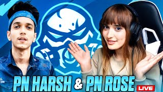 PN HARSH amp PN ROSE LIVE RANK PUSH TO GRANDMASTER 🤩🔥  PNHARSH SHORTS PNROSE FREEFIRELIVE [upl. by Anirtruc]