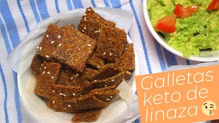 Galletas keto de linaza super facil libre de gluten y low carb [upl. by Erica]