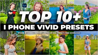 iPHONE Vivid Filter Presets Lightroom  Top 10 Lightroom Preset DNG  iPhone Preset For Lightroom [upl. by Prentice2]