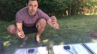 HOW TO Connecting Solar Panels to the Bluetti EcoFlow Delta amp Any Other Solar Powered Generator [upl. by Cohl]