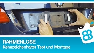 Rahmenlose Kennzeichenhalter Test und Montage  Kennzeichen wechseln  Nummernschild wechseln [upl. by Redwine649]