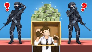 Using a Cardboard Box To Steal 100000 Perfect Heist 2 [upl. by Younglove]