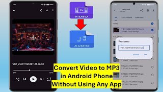 How to Convert Video to MP3 in Android Phone Without Using Any App [upl. by Joel]