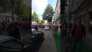 Albanian fans march in Dortmund  EURO 2024 [upl. by Asia]