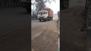 Running container load tata trailer respectdrivers🚛 [upl. by Neelloj755]