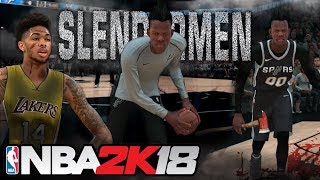 Defeating the Slendermen NBA 2K18 Team [upl. by Elo]