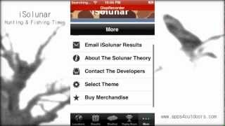 iSolunar Hunting amp Fishing Times  App review [upl. by Ozner]