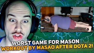 WORST GAME for MASON on CLINKZ  WORKOUT by MASAO AFTER DOTA 2 [upl. by Allez466]