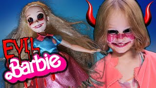 EVIL BARBIE DOLL At 3AM Part 2 EVIL DOLL POSSESSION [upl. by Balliol655]