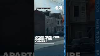 2ndalarm apartment fire caught on camera in Mifflin County [upl. by Ddahc]