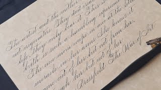 Spencerian script calligraphy real time [upl. by Three]