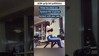 workout at home for women lat pulldown wide grip [upl. by Katey]