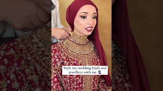 Style wedding bride hijab and jewellery [upl. by Alodee]