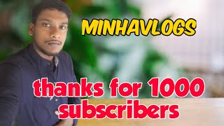 thank you all 1000 subscribers  special thanks to Ponnus kichen [upl. by Carleen]