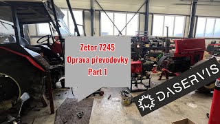 Zetor 7245 oprava převodovky  Zetor 7245 gearbox repair [upl. by Dennard]