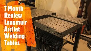 7 month review  Langmuir Systems ArcFlat 24quotx36quotx38 thick Cast Iron Welding Tables and clamp racks [upl. by Brainard]