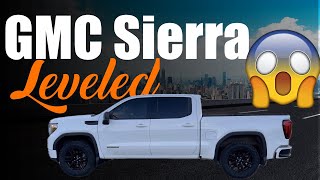 Leveled GMC Sierra Elevation 1500  Truck update  Not a how to  changed wheel and tire setup [upl. by Yee934]