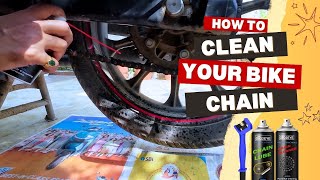 How to clean bike chain with use of OTO 2 Eye Chain Cleaner amp Lube [upl. by Adnuahsor]