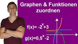 Exponentialfunktionen zu Graphen zuordnen  Mit Anleitung Aufgaben und Lösungen [upl. by Acinok]