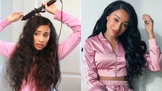 My Weave Routine How I Style My Hair [upl. by Melmon]