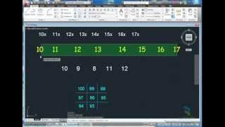 AutoCAD IncText tool  incrementing text [upl. by Mittel242]