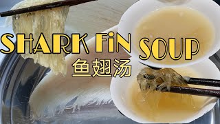 SHARK FIN SOUP 魚翅羹 鱼翅汤  HOW TO PREPARE REAL SHARK FIN SOUP  DRIED SHARK FIN  ChineseSoup [upl. by Plante556]