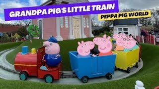 Grandpa Pigs Little Train Ride at Peppa Pig World [upl. by Yntruoc244]