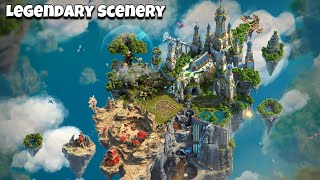 Legendary Scenery Clash of Dragons is live  Clash of Clans Live [upl. by Anilah]