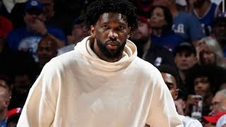 Soft Joel Embiid tries to fight reporter but can’t play games nba basketball [upl. by Liddie]