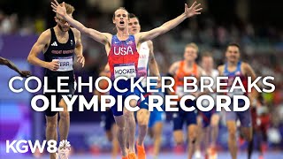 Cole Hocker pulls shocking gold medal win in mens 1500M final at Paris Olympics [upl. by Feodor]