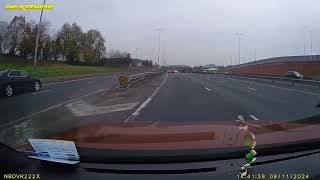 Idiot driver turning off from middle lane on the westlink [upl. by Norvell730]