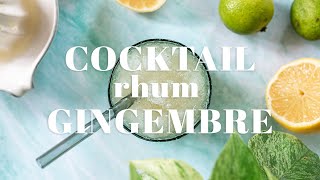 COCKTAIL RHUM GINGEMBRE  Mon incontournable de lété [upl. by Galitea]