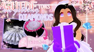 How to get TONS of DIAMONDS FAST ULTIMATE GUIDE Roblox Royale High DIAMONDS TRADING FARMING [upl. by Eylrahc587]