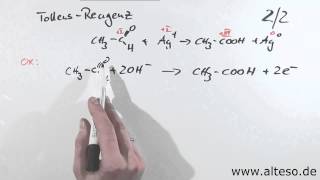 Übung Redoxreaktionen  Tollens SilberspiegelProbe Variante B [upl. by Cornell169]