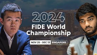 GUKESH B vs DING W FIDE World Championship 2024 Game 4 Day 4 [upl. by Mokas354]