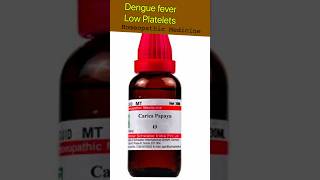 Homeopathic medicine to increase platelets in Dengue fever [upl. by Bahner]