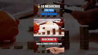 10 Negocios Infalibles CON POCA INVERSIÓN💥 [upl. by Trueman799]