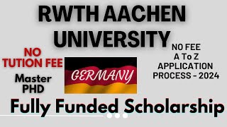 RWTH Aachen University  Apply RWTH Aachen University Germany  NO Fee  Apply Only  Complete Guide [upl. by Nhojleahcim]