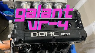 GALANT VR4 IS GETTING A FULLY BUILD ENGINE 4G63 6BOLT POWA [upl. by Haran]