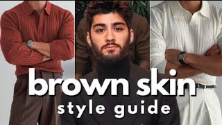 The BEST Fashion Hacks for Brown Skin Guys REVEALED [upl. by Adyahs]