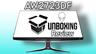 Alienware AW2723DF 280hz Review Unboxing Vs 27GR95QE [upl. by Benia]