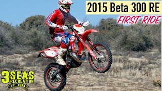 FIRST RIDE 2015 Beta 300 RR Race Edition 2Stroke  3 Seas Recreation [upl. by Ainod]