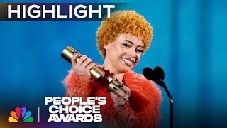 Ice Spice Wins the Peoples New Artist  Peoples Choice Awards 2024  NBC [upl. by Melonie]